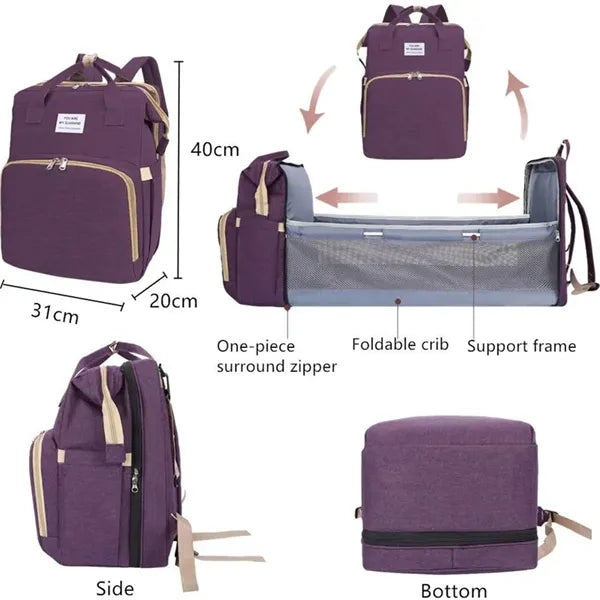 Diaper Bag Backpack with Changing Station