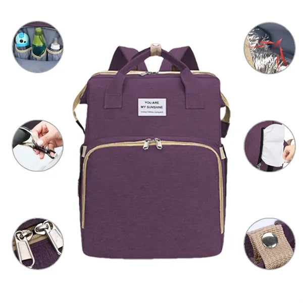 Diaper Bag Backpack with Changing Station