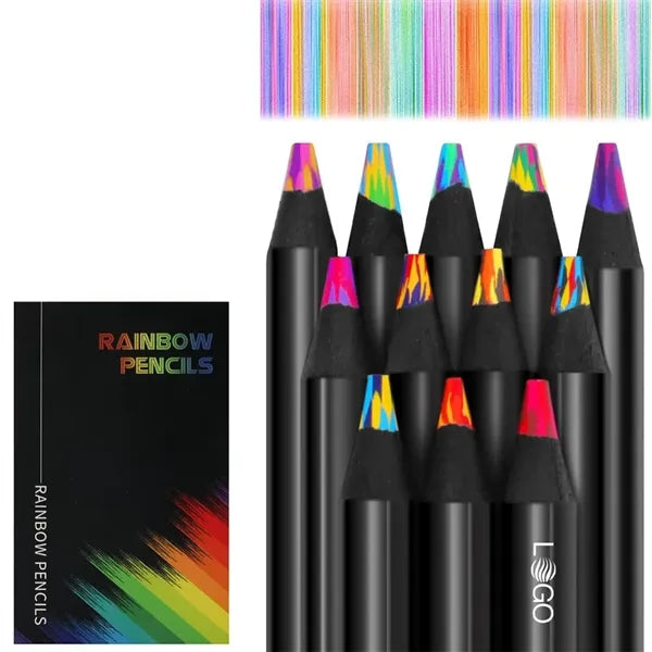 12-Color Rainbow Pencils Set