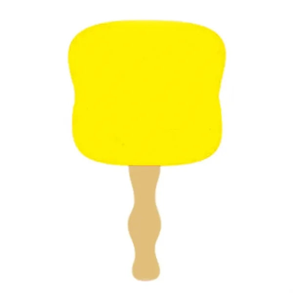 Full Color Paper Fan With Wooden Handle