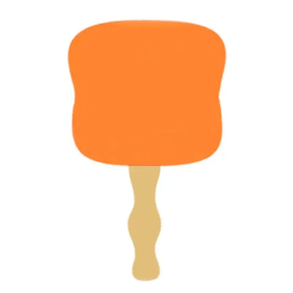 Full Color Paper Fan With Wooden Handle