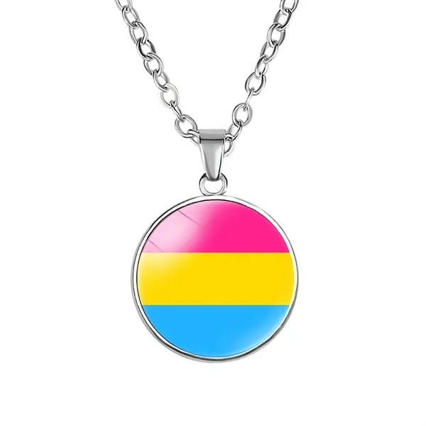 Rainbow Glass Pride Necklace