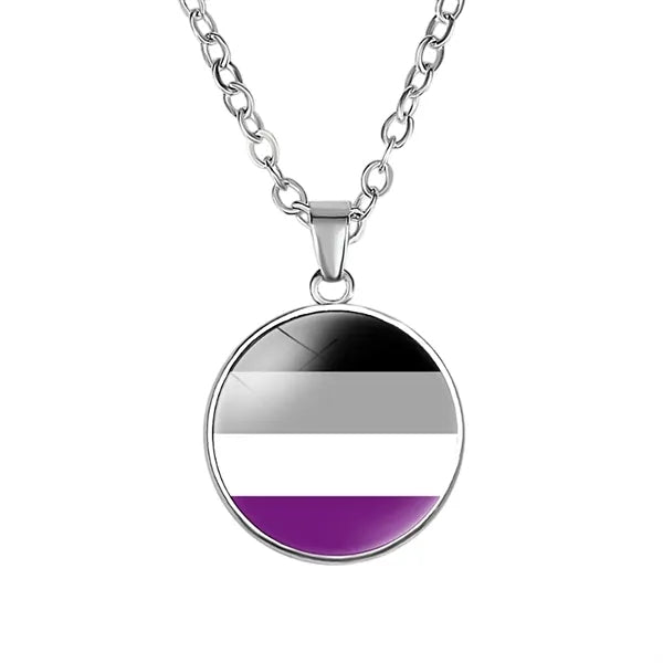 Rainbow Glass Pride Necklace