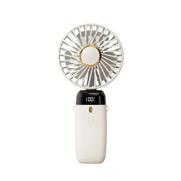 Mini Rechargeable Portable LED Digital Display Handheld Fan