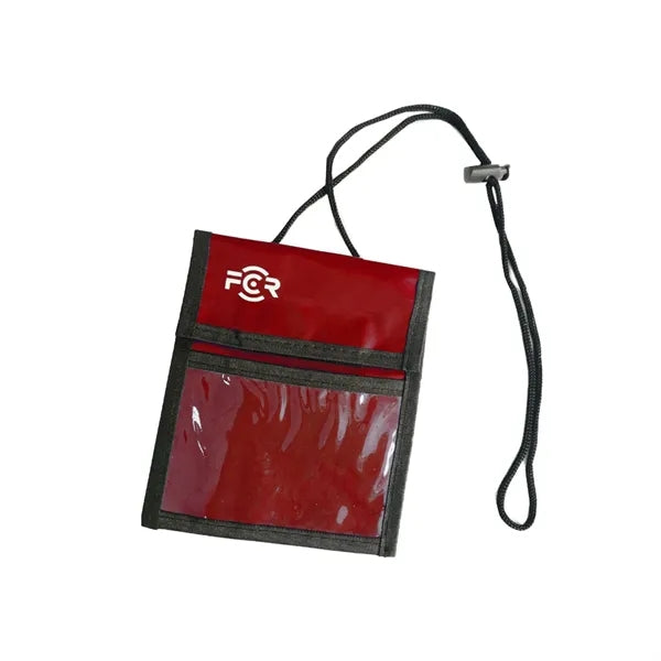 Folded Badge Holder with Pen Pouch