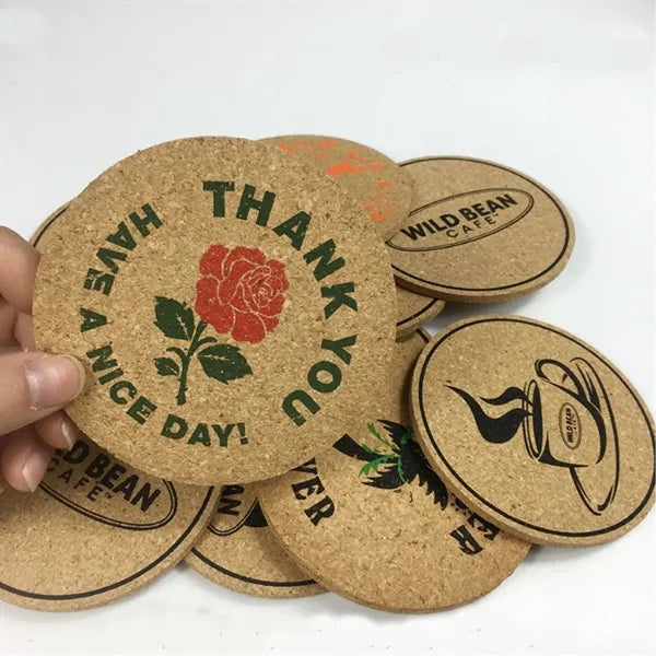 Round Cork Coaster