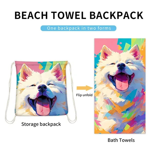 2 in 1 Foldable Beach Towel