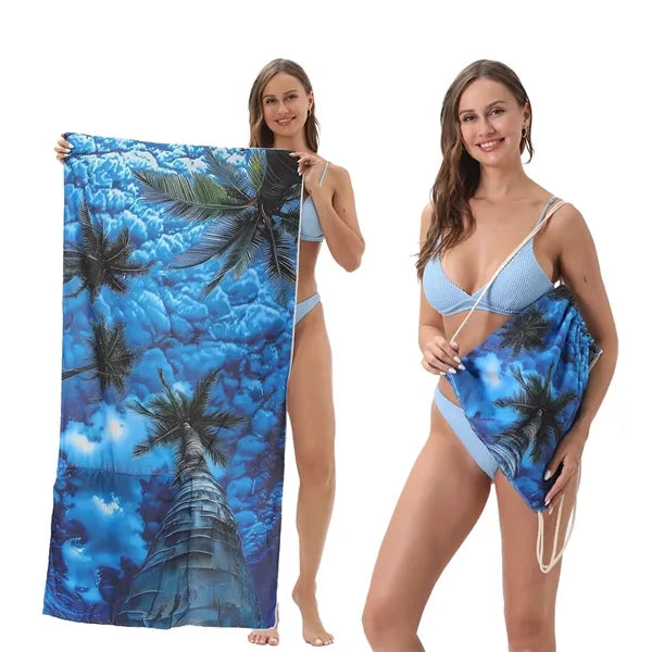 2 in 1 Foldable Beach Towel