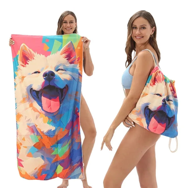 2 in 1 Foldable Beach Towel