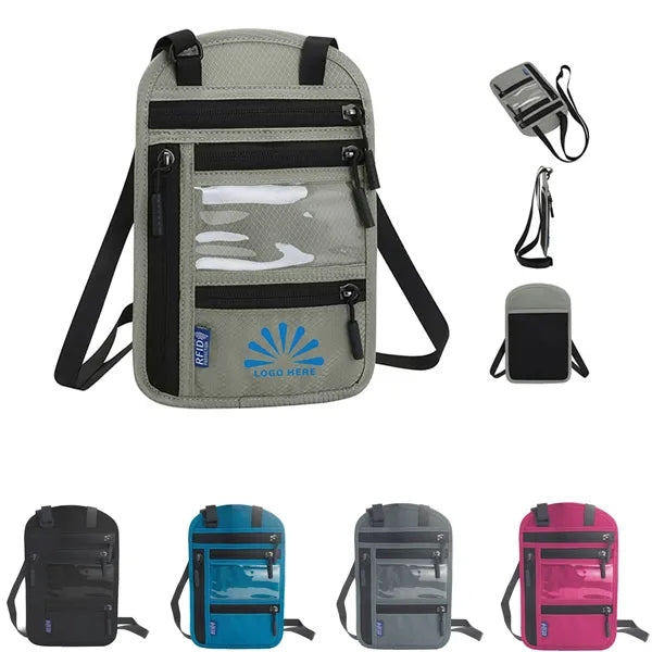 RFID Blocking Neck Wallet