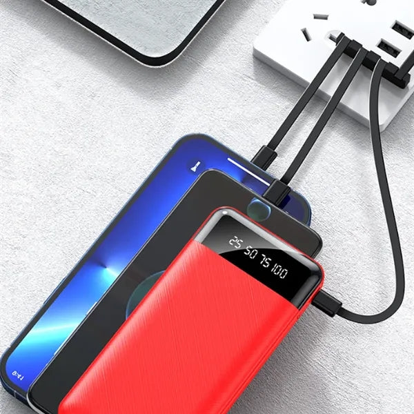 Protable Charger Power Bank W/ Multiple Charging Cables