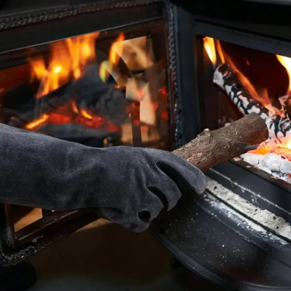 Fire Resistant Heatproof BBQ Gloves for Welding Outdoor Work