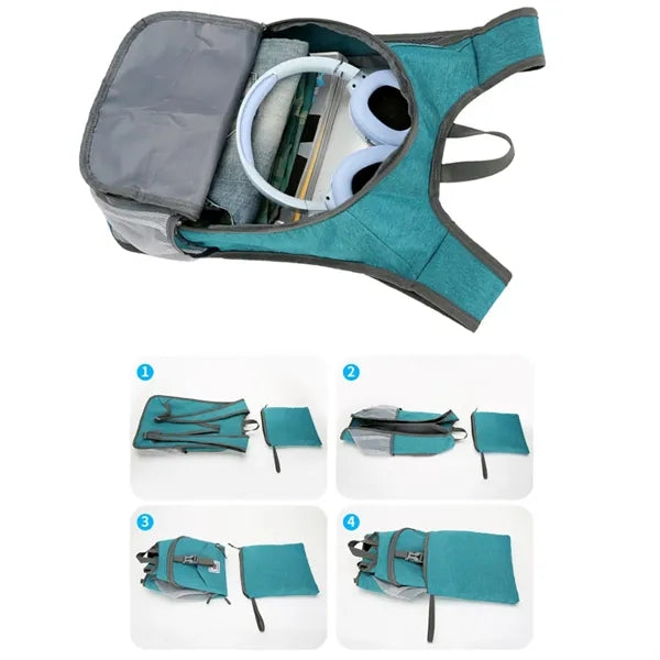 Water Resistant Lightweight Foldable Backpack Travel Outdoor