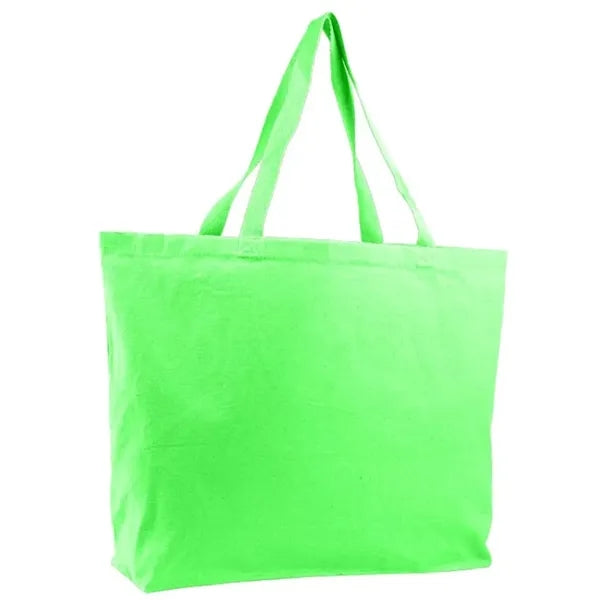 Canvas Jumbo Tote with 5" Bottom Gusset