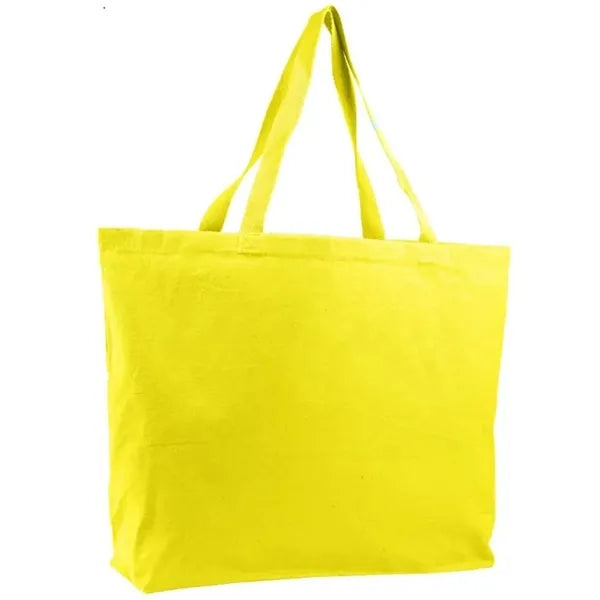 Canvas Jumbo Tote with 5" Bottom Gusset