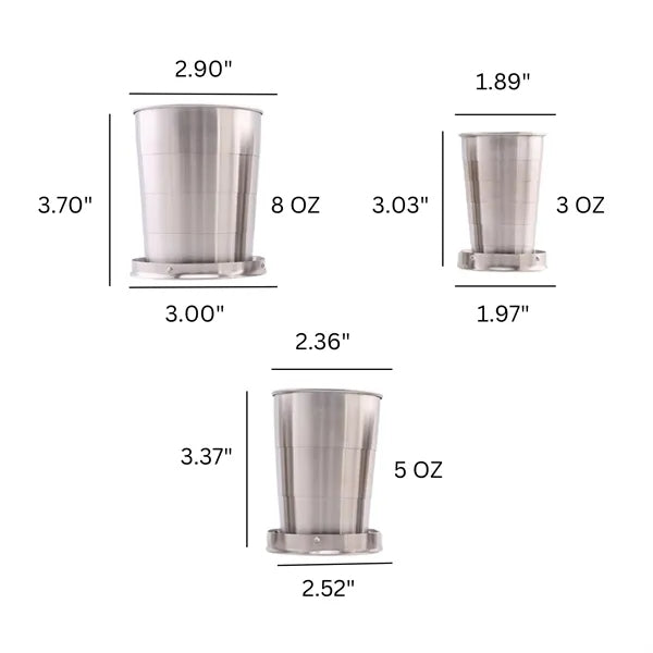 8oz Portable Stainless Steel Cup