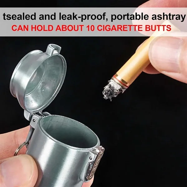 Portable Mini Coke Can Ashtray Keychain