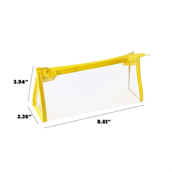 Transparent PVC Triangle Pencil Case
