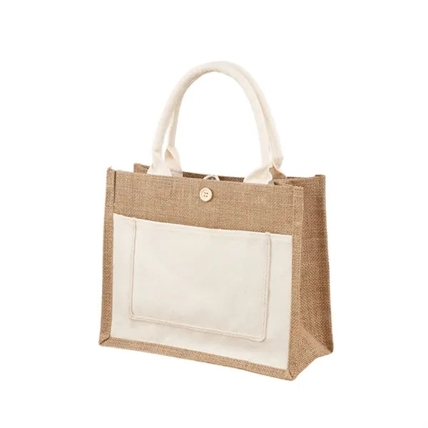 Eco-Friendly Burlap Hand-Held Cotton Laminate Bag