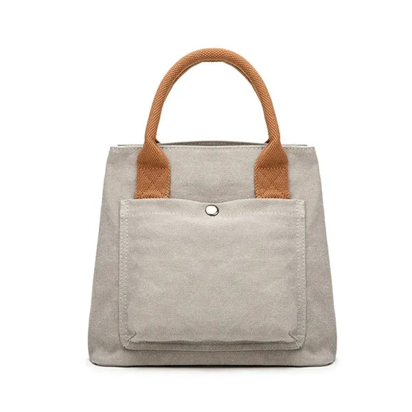 Full Color Stylish Canvas Tote Women's Cotton Handbag