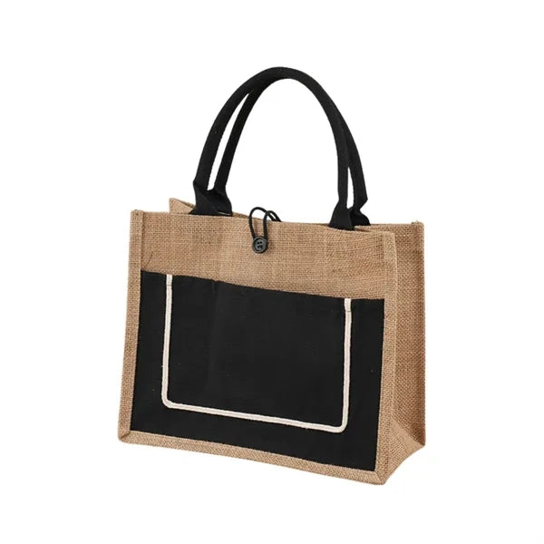 Eco-Friendly Burlap Hand-Held Cotton Laminate Bag
