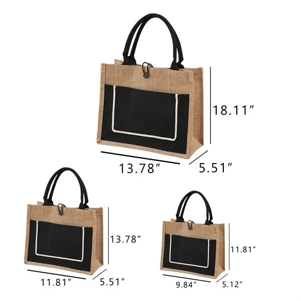 Eco-Friendly Burlap Hand-Held Cotton Laminate Bag