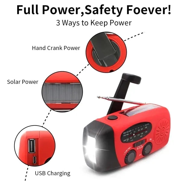 Solar-Powered Emergency Radio