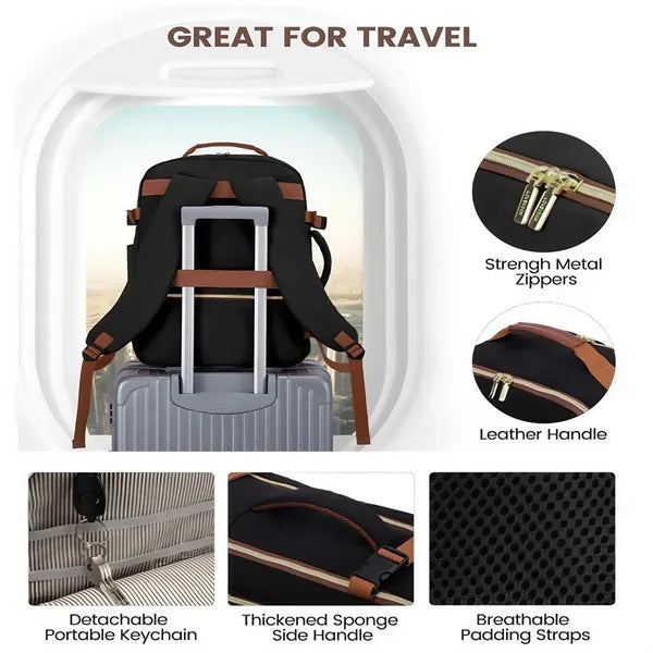 40L Airline Approved Carry On Backpack with Packing Cubes