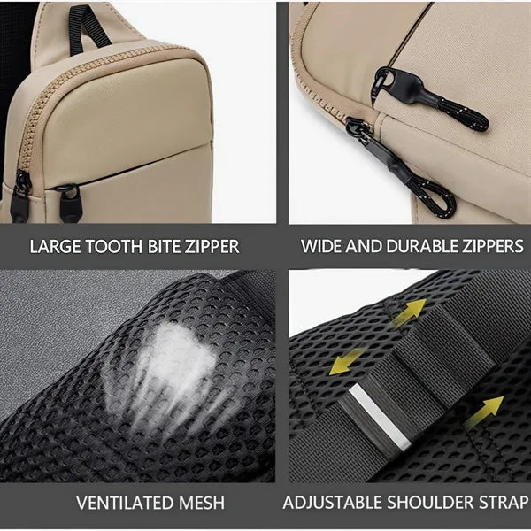 Travel Sling Bag Waterproof Lightweight Crossbody for Men Wo