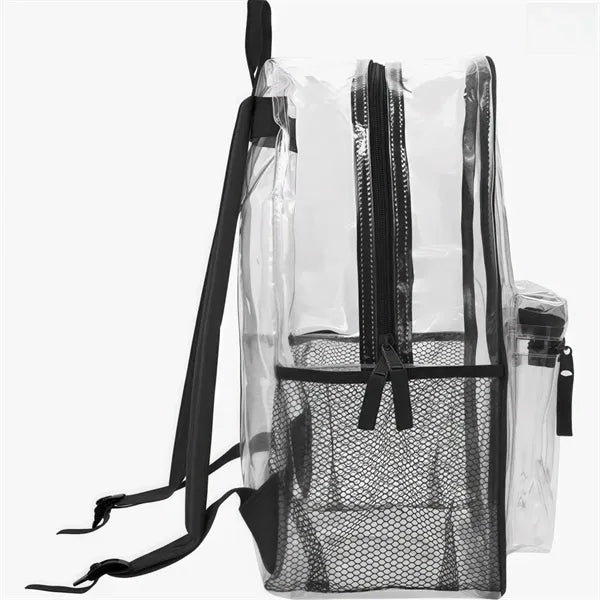 Clear Heavy Duty Waterproof Backpack with Padded Straps