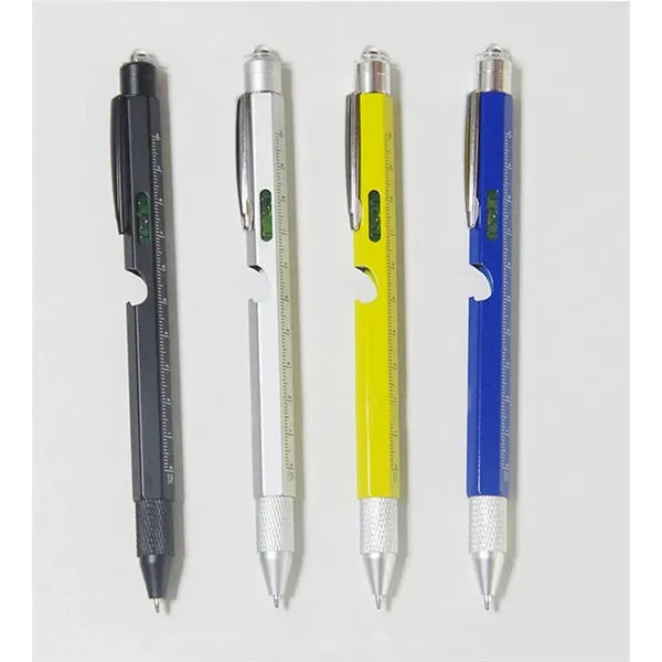 9 in 1 Metal Multi Tool LED Light Touch Ballpoint Pen