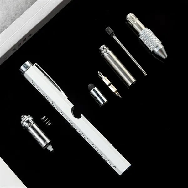 9 in 1 Metal Multi Tool LED Light Touch Ballpoint Pen