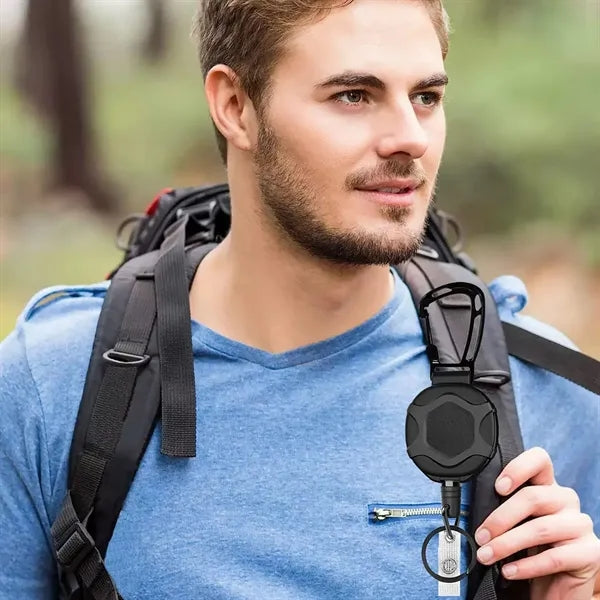 Telescopic Keychain Badge Reel Carabiner