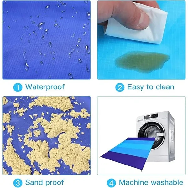 Folding Beach Waterproof Outdoor Pocket Blanket