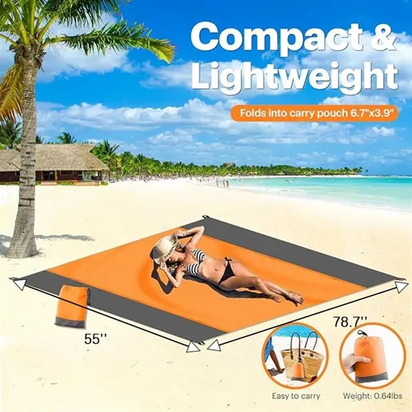 Folding Beach Waterproof Outdoor Pocket Blanket