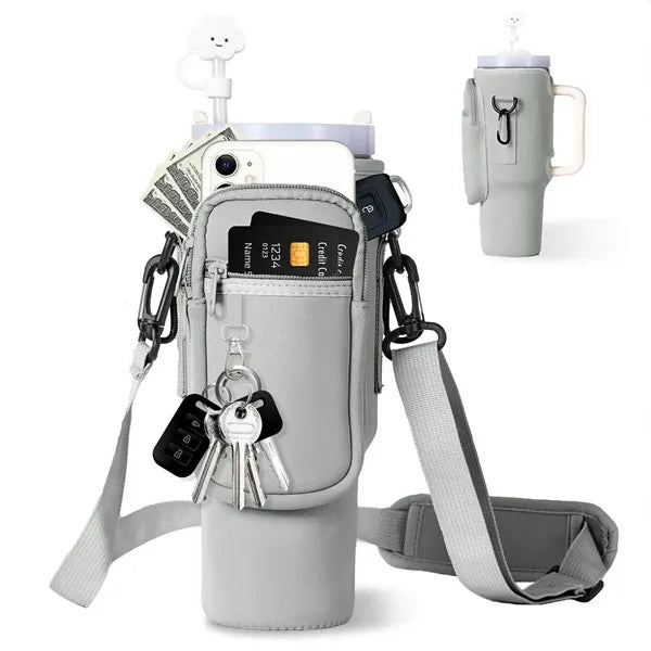 40 oz Crossbody Water Bottle Carrier Bag