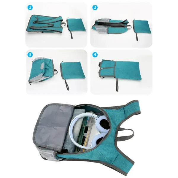 Water Resistant Lightweight Foldable Backpack Travel Outdoor