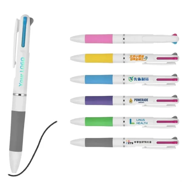 Three-in-one Slim-Barreled Ballpoint Color Pen