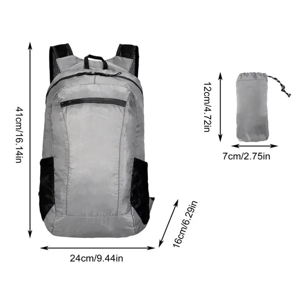 Water Resistant Lightweight Foldable Backpack Travel Outdoor