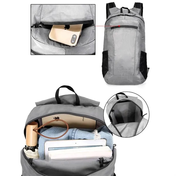 Water Resistant Lightweight Foldable Backpack Travel Outdoor