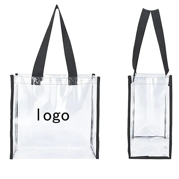 Pack Two Pvc Transparent Handbags Together