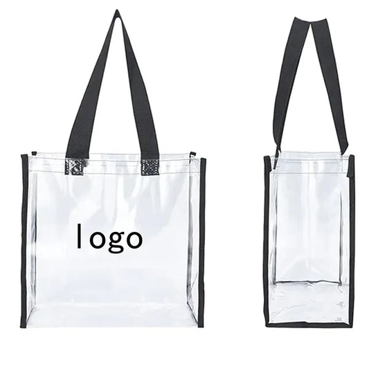 Pack Two Pvc Transparent Handbags Together
