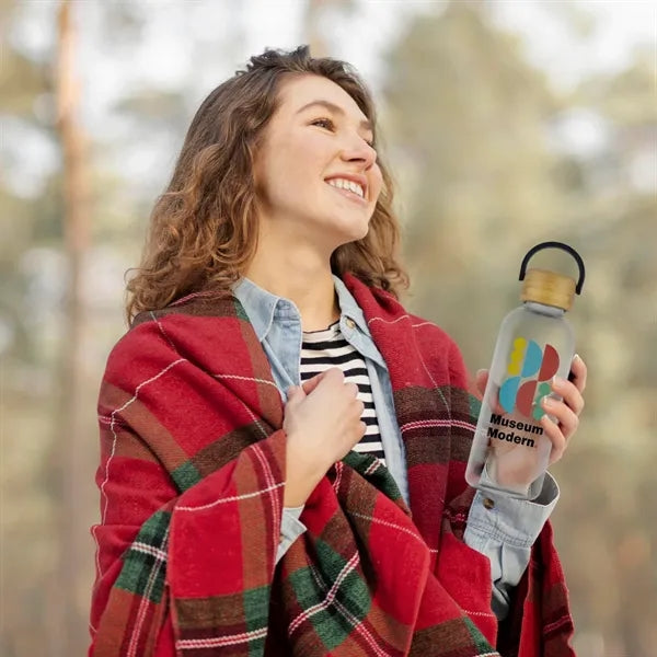 Vail 21 oz RPET Water Bottle with Bamboo Lid