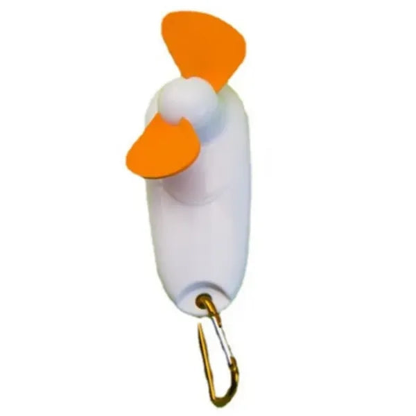2 In 1 Portable Mini Led Handheld Cooling Fan With Carabinei