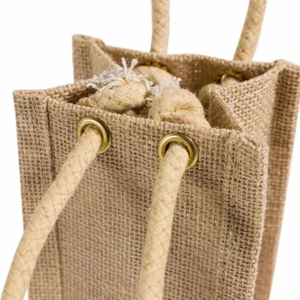 Cypress Jute Wine Tote Bag
