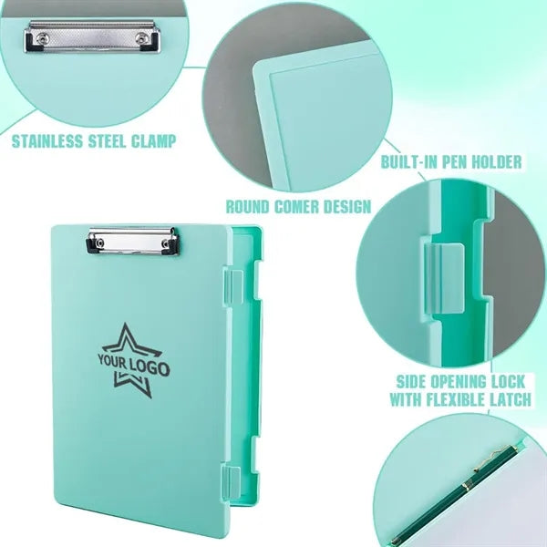 Plastic Storage Folder Binder Clip Boards
