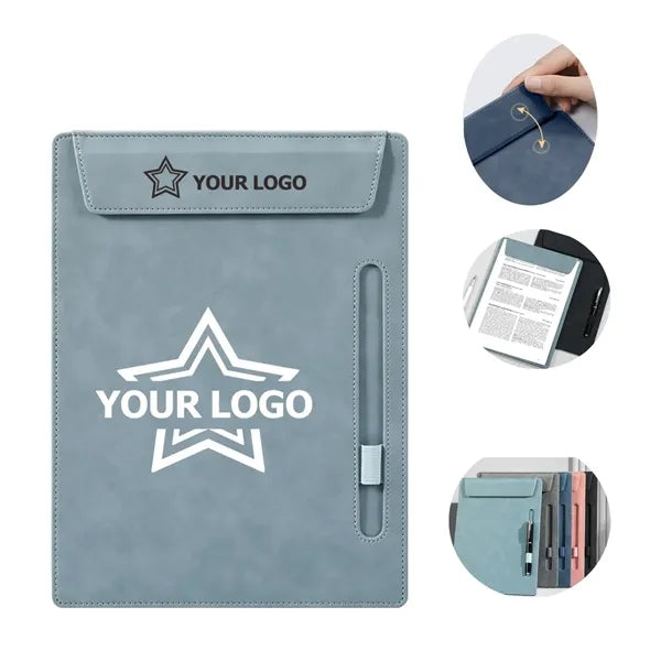 PU Leather Magnetic Clipboard
