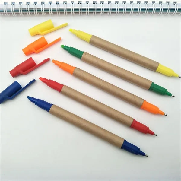 Dual-tip Eco Paper Pen