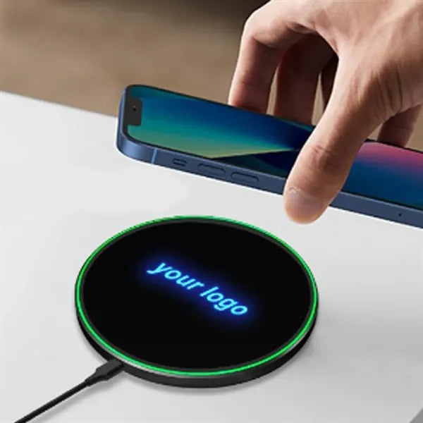 LED Wireless Charger with Logo Illumination