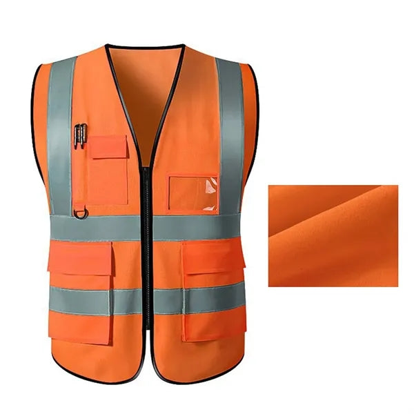 High-Visibility Reflective Safety Vest with Multi Pockets